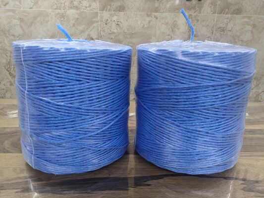 مقاومت UV PP Twine Twine مقاومت کششی 380KGF 100 درصد پلی پروپیلن ایده آل برای نیاز به بسته بندی و بسته بندی بال